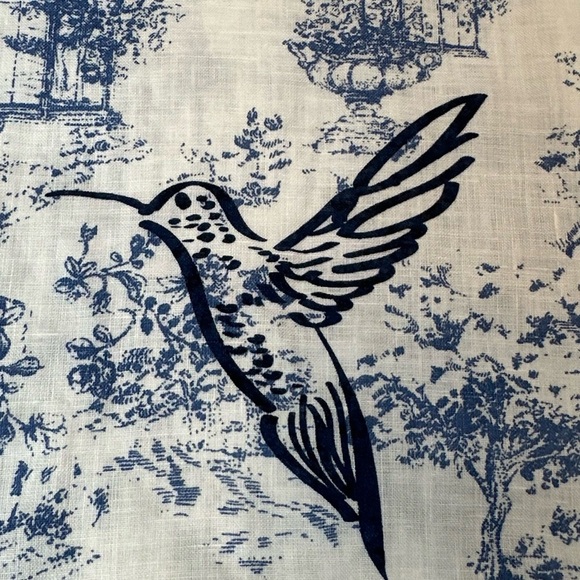 Chico's Blue and White Midi Dress with Chic Style Size 1 or Small - Picture 9 of 16